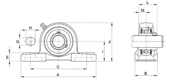 UCP 211 supporto a cavallotto autoallineante| diam. 55