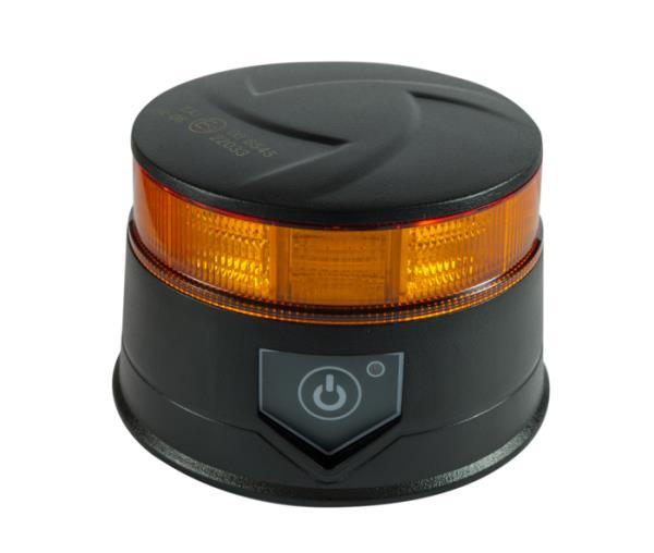 Girofaro magnetico a led a batteria 12-24V | 3 modalità flash e 4 di rotazione