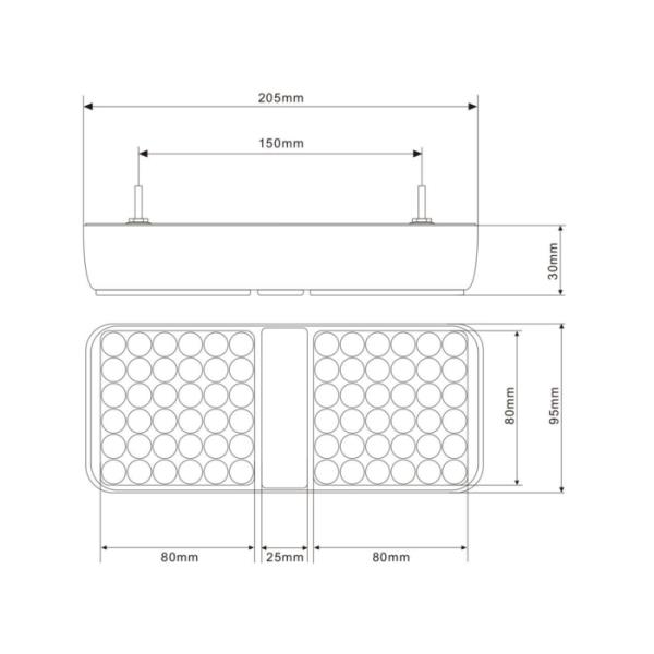 Fanale posteriore LED dx-sx| 12-30V