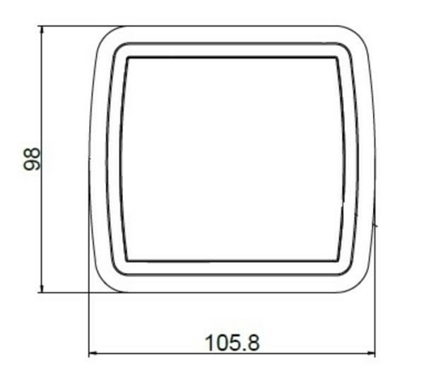 Fanale posteriore quadrato a led dx/sx