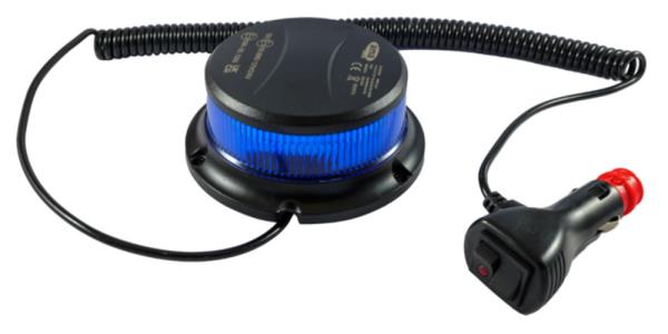 Girofaro led base magnetica con calotta e led blu