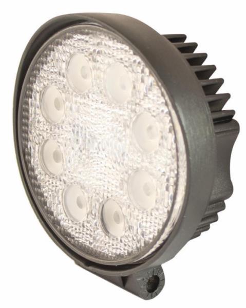 Faro lavoro LED rotondo 10-30V | 8 LED ampio raggio