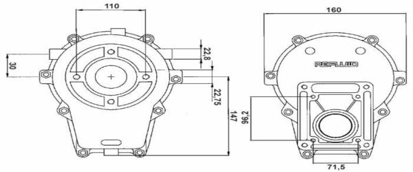 Moltiplicatore per pompa gruppo 2 maschio| rapporto 1:3