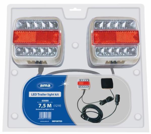 Kit luci posteriori led| cavi 7,5 m + 2,5 metri