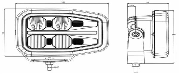 Fanale anteriore sx LED con freccia dinamica| 12-24V