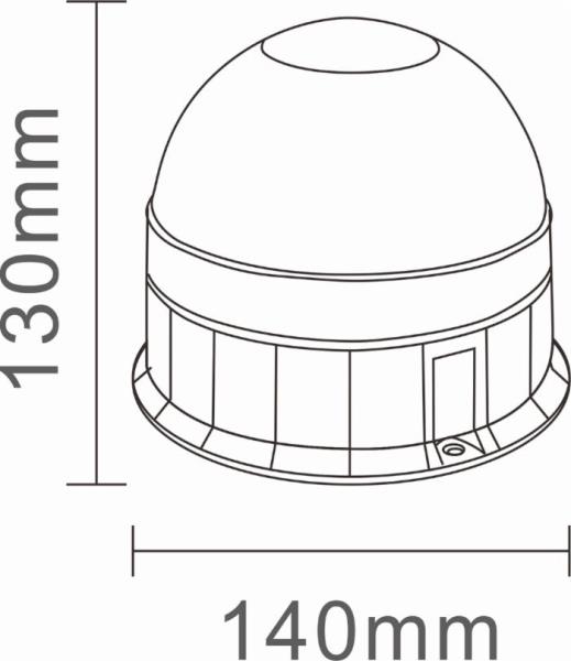 Girofaro LED 12-24V | Base piana | 12 led | 3 modalità luminose