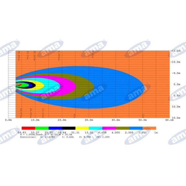 Faro da lavoro triangolare 3 led 10-30V 1200LM