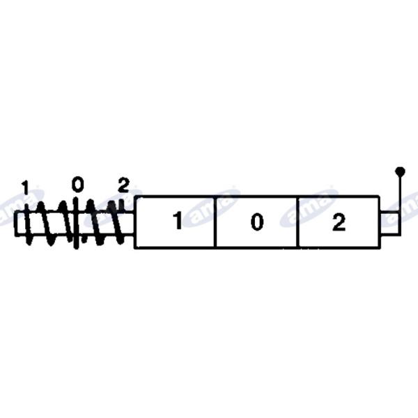 Distributore Walvoil modello SD5 a 2 leve 1ª semplice effetto 2ª doppio effetto