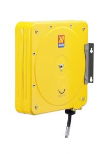 Avvolgitubo CF-500 fisso carenato per grasso | 600 bar | con tubo da 15 metri