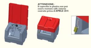 Coperchio in plastica per Diesel Tank 125l - 220l