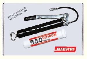 Kit siringa per grasso a leva brunita per cartucce da 550 g