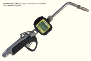 Pistola olio con contalitri elettronico | entrata raccordo girevole 1/2" F