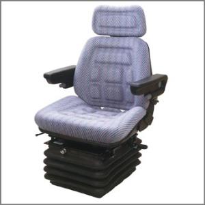 Sedile SC 90 in stoffa a base piana con guide e molleggio ad aria 