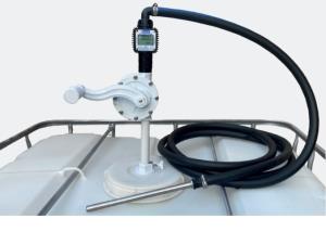 Pompa rotativa Adblue per fusti IBC da 1000 litri con contalitri elettronico