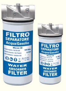 Filtro a cartuccia separatore acqua/gasolio 100 l/min