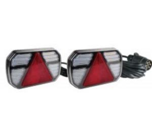Kit luci posteriori a LED 12/24V cavo 8x2,5 m