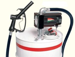 Elettropompa 12V per gasolio completa 40L/min per fusti da 200 litri