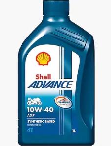 Olio Shell Advance 4T AX7 10W-40 | 12x1L