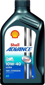 Olio Shell Advance 4T Ultra 10W-40 | 12x1L