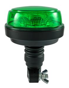 Girofaro led base flessibile con calotta e led verde