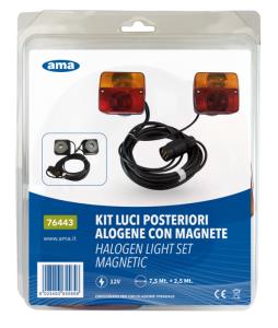 Kit luci posteriori alogene con magnete