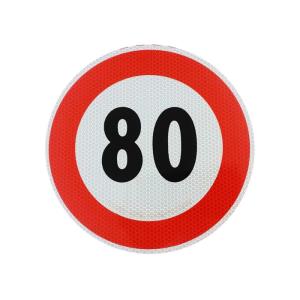 Limite di velocità 80 km/h adesivo 