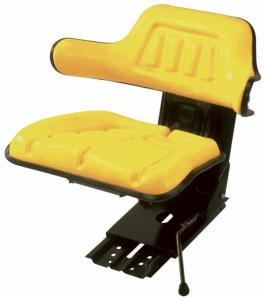 Sedile per trattore in sky giallo con molleggio regolabile