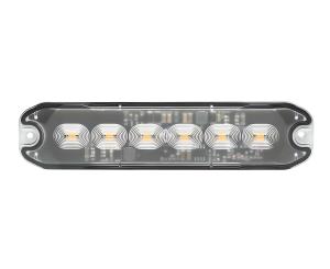 Luce di segnalazione flash 6 led arancio 12-24V