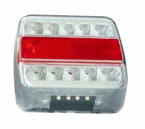Fanale posteriore quadrato a led dx/sx
